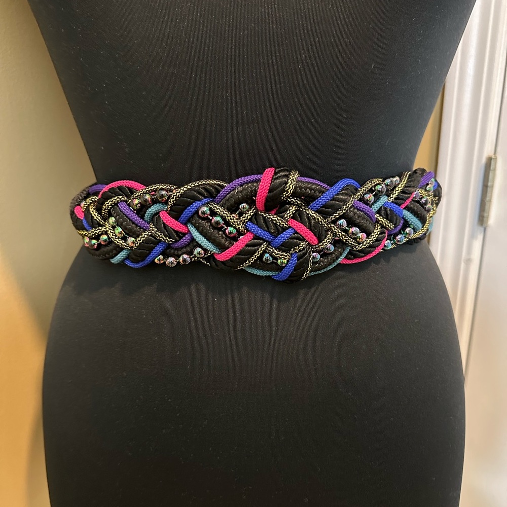 Vintage Preowned nylon rope belt